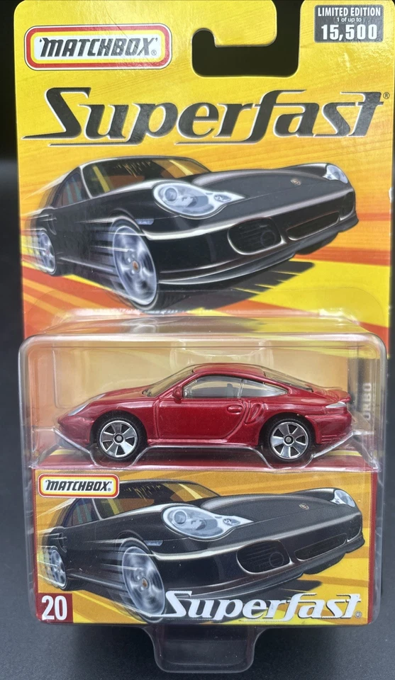 Matchbox 2004 35th Superfast #20 Porsche 911 Turbo em Vermelho Edição Limitada Selado - Imagem 1 de 4