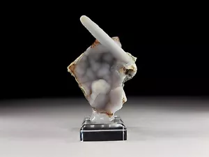 Light Blue Chalcedony Pseudomorph after Anhydrite Crystal Cluster #21 - Picture 1 of 5
