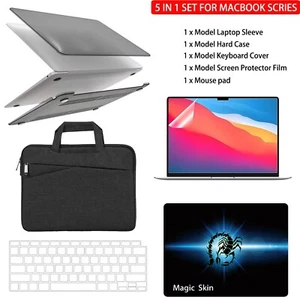 5-IN-1 SETC Sleeve+Case+Screen Protector For Macbook Pro Air 13"14"15"16" M4 M3 - Picture 1 of 2