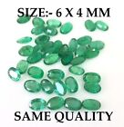 100% Natural Emerald Oval Size 6x4 mm Top Quality Cut Faceted Loose Gemstone5190
