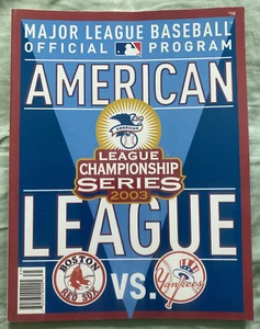 Red Sox v Yankees - 2003 ALCS - Official Game Program - AUTHENTIC - Picture 1 of 9