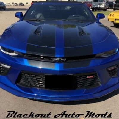 Kit blackout emblema gravata borboleta vinil preto fosco para 2016 2018 Chevrolet Camaro - Imagem 1 de 4