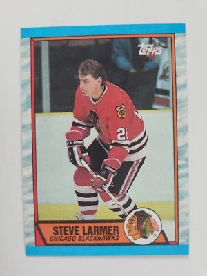 1989-90 Topps Steve Larmer Hockey Cards #179 - Image 1 of 2