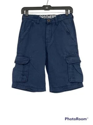 PANTALONES CORTOS CINTURA AJUSTABLE CARGO BROTHERS NIÑOS TALLA 12 AZUL Foto 1 de 4