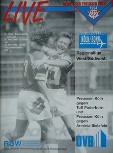 PROGRAMM 1994/95 SCB PRUSSIA COLONIA - Tus PADERBORN/ arm. BIELEFELD - Bild 1 von 1