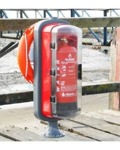 Marina Safety Station - Fire Extinguisher Cabinet & Lifebuoy Mounting - Picture 1 of 1