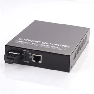 Fast Ethernet Media Converter Box Up to 100Mbps RJ45 MDI-X to 100M Single-Mode - Picture 1 of 4