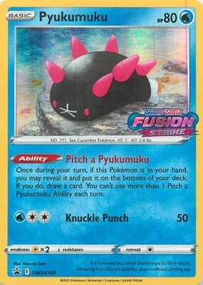 Pokemon TCG - Pyukumuku - SWSH169 SWSH: Sword & Shield Promo Cards Holo - Image 1 of 2