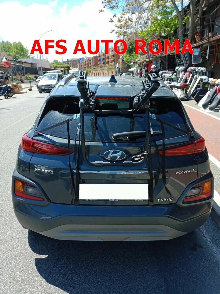 Portabici Auto Post Biki con Cinghie fissaggio bici MTB Menabo' scatto fisso