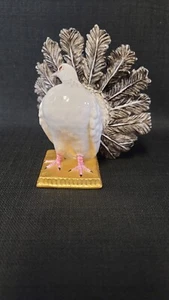 Nymphenburg Porcelain Peacock Dove Bird Figurine Porzellan Taube - Picture 1 of 13