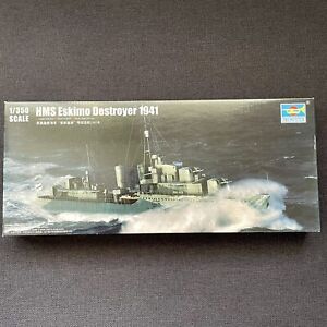 1/350 TRUMPETER 05331; HMS ESKIMO 1941 Tribal Class Destroyer Opened, Not Used