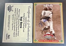 YOGI BERRA 1997 Jimmy Dean Great Moments AUTO ~ On-Card Autograph ~ YANKEES HOF