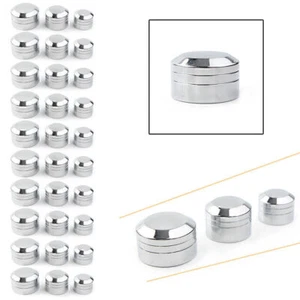 Inner 9mm-13mm Schrauben Motor Bolt Topper Caps Cover For Harley Chrome 3 Sizes - Foto 1 di 12