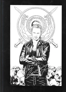 True Blood 3 2010 Cubierta RI A Variante Blanco y Negro Firmado Joe Corroney - Imagen 1 de 3