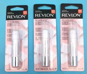 LOT OF 3: Revlon Kiss Exfoliating Balm - Sugar Mint - 111 - NEW & SEALED - Picture 1 of 6