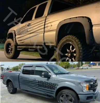 ✅ Calcomanía gráfica bandera americana para camionetas Ford, GMC, Chevy, RAM Foto 1 de 4