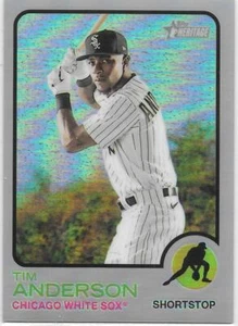 2022 Topps Heritage TIM ANDERSON SP Chrome Refractor 103/373 - WHITE SOX - #241 - Picture 1 of 2