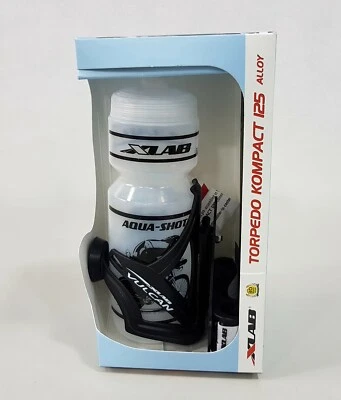 XLab Aerobar Torpedo Kompact 125 Bicycle Water Bottle (Mount+Cage+Bottle) #2644  - Image 1 of 4