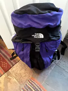 Purple/Black THE NORTH FACE Hiking Trekking Back Pack w/ Padded Back - 24" High - Picture 1 of 15