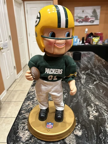Gemmy Industries Corp 2000 Green Bay Packers Bobble head. Does Not Sing Or Dance Cover
