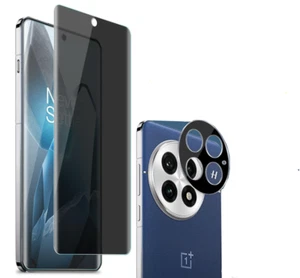 For OnePlus 13 13T Privacy Tempered Glass Screen Protector+Camera Lens Protector - Picture 1 of 8
