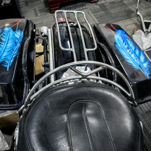 Kit de riel de agarre de asiento fijo al guardabarros trasero para Harley Heritage Classic Fat Boy - Imagen 1 de 9