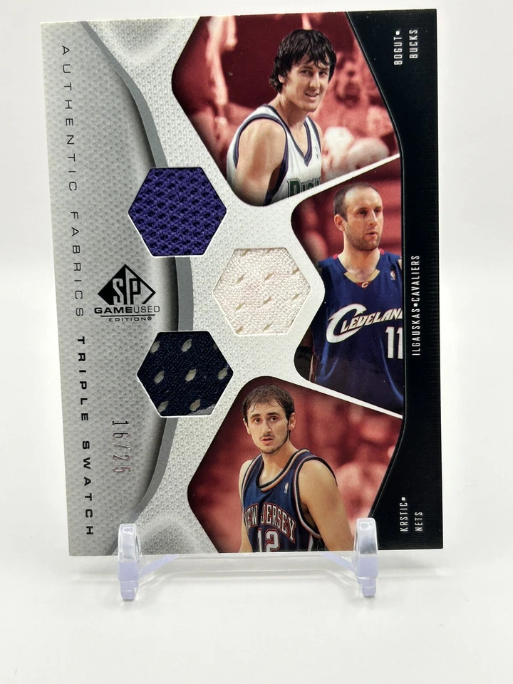 2006-07 SP Game Used Edition /25 Andrew Bogut Zydrunas Ilgauskas Nenad Krstic - Image 1 of 4