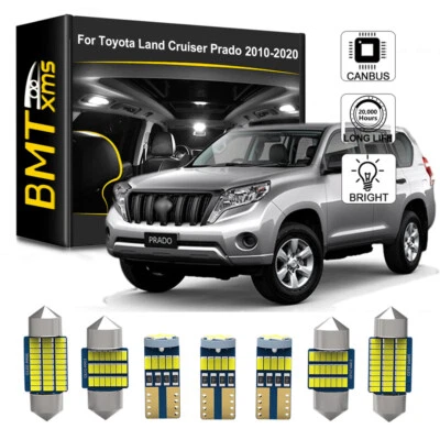 17x White LED Interior Light Package For Toyota Land Cruiser Prado 150 2010-2020 - Image 1 of 4