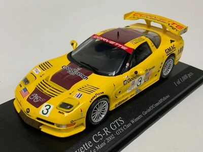 1/43 MINICHAMPS Chevrolet Corvette C5R 2002 Petit Lemans 400 021493 CS664 - Immagine 1 di 4