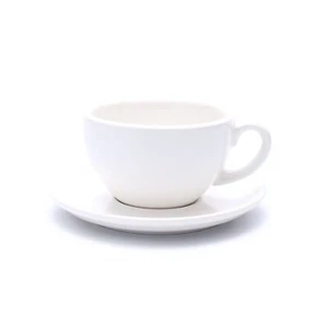 Latte Art Cup and Saucer for Cappuccino and Manual Brew Coffee, New Bone Chin... - Picture 1 of 6