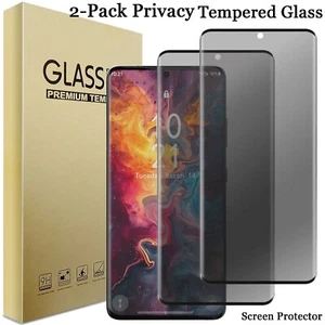 Tempered Glass Screen Protector For Samsung Galaxy S21/S21+/S21 FE/Ultra Privacy - Picture 1 of 16