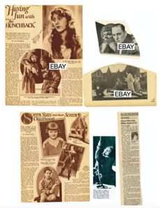 1923 ORIGINAL HUNCHBACK OF NOTRE DAME MOVIE CLIPS LOT LON CHANEY FAMOUS MONSTERS - Picture 1 of 1