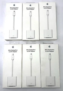 LOT 6x Genuine Apple Mini DisplayPort to DVI Adapter Model A1305 FACTORY SEALED! - Afbeelding 1 van 10