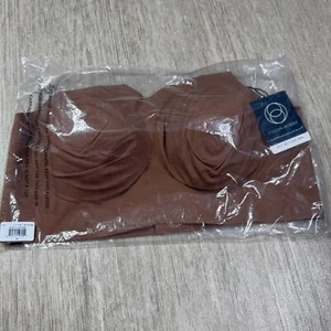 Evelyn Bobbie Beyond Bra 3XL NWT Clay Brown Seamless Wire Free EB Core - Picture 1 of 5