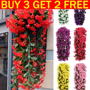 Artificial Ivy Vine Fake Plastic Trailing Foliage Flower Hanging Leaf Xmas Plant - Picture 1 of 22