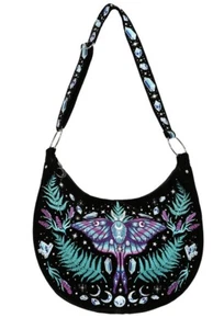 Restyle Gothic Hobo Bag - Enchanted Forest - Witchy Hobo Handbag Gothic - Picture 1 of 10