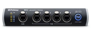 PRESONUS SW5E 5-Port AVB Switch w/ PoE, Rack Mountable, Rugged All-Metal Chassis - Picture 1 of 6