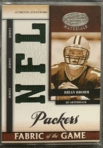2008 Leaf Certified Fabric of the Game Jersey-Card Brian Brohm (Packers) /99 - Bild 1 von 1