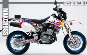 SUZUKI DRZ400S DRZ400SM DRZ400E MAXCROSS GRAPHICS FULL KIT DECALS STICKER NH1 - Picture 1 of 8