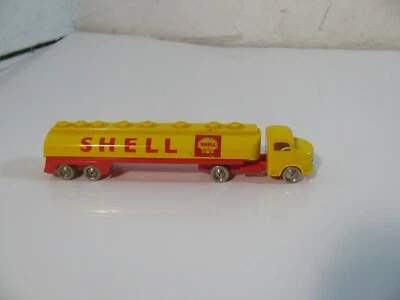 Lego Plastikauto, Plastik, LKW, Shell, Truck ,Tanker, 60er Jahre (D 444) - Bild 1 von 4