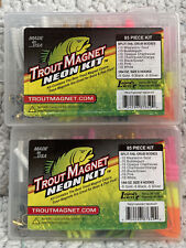 (2 Kits) Leland Trout Magnet Neon Kit 85 pc Trout Fishing Kit Hrw