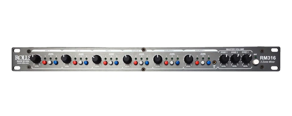 Rolls RM316 Switchable Three Zone Mixer