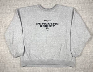 Pittsburgh Penguins Pullover Sweatshirt Gray CCM Embroidered NHL Hockey Sz XXL - Picture 1 of 15