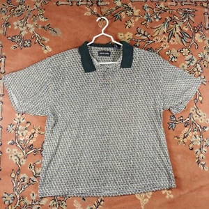 Pierre Cardin Men's 2XL Pattern Short Sleeve Polo Shirt 90s Collard Golf Cool - Picture 1 of 7
