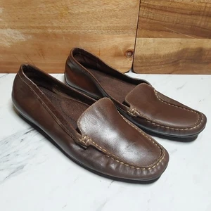 L.L. Mocasines Bean para mujer de cuero suave marrón talla 7,5 M sin cordones - Imagen 1 de 5