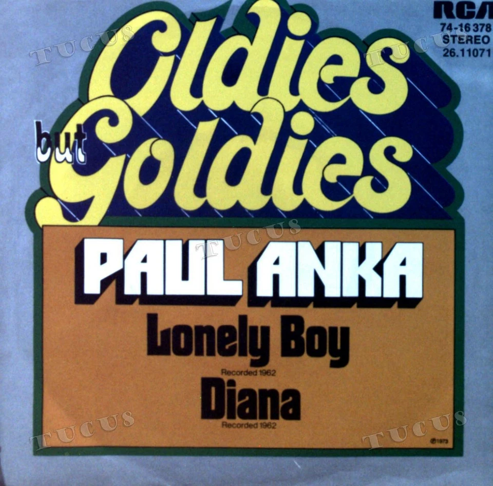 Paul Anka - Lonely Boy/Diana 7" (VG+/VG+) '* - Image 1 of 1