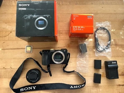 Sony Alpha A6500 Mirrorless Digital Camera w/ 3.5-5.6 16-50MM Lens Bundle- Mint - Image 1 of 4