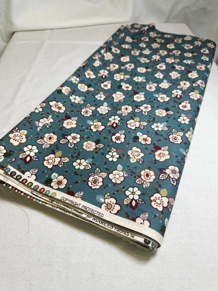 Quilting Cotton Fabric – Marcus “Rio” Floral Print – 5 Yards Total - Image 1 of 3
