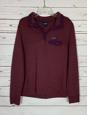 Top Pullover Patagonia Para Mujer L Grande Gris Acolchado Algodón Orgánico Edredón Snap-T Foto 1 de 4