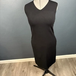 Vince Sleeveless Bodycon Dress Womens Size 8 Viscose Blend Zip Back Made in USA - Picture 1 of 15